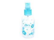 Unique Bargains Women Blue Clear Plastic Set Perfume Spray Mist Water Cosmetic Container 50ml