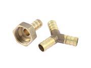 Air Pneumatic Gas Hose Barbed Connector Coupling 1 2 BSP Female Thread 2 in 1