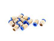 12 Pcs 8mm Tube to 1 4BSP Thread Push in Quick Connect Coupler Fittings PC8 02