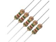 Unique Bargains 50Pcs Resistors 5.1M ohm OHMS 1 4W 250V 5% Carbon Film