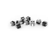 Unique Bargains 10 Pcs DIP Mounted 8mm x 8mm 6 Pin Self Lock Push Button Tactile Tact Switch