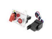 Unique Bargains Universal Vehicle Car Push Button Ignition Switch Panel Wire w Relay DC 12V 30A