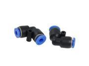 Unique Bargains New Elbow Quick Connector One Touch Fittings 4mm 2 Pcs