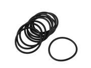 Unique Bargains 10 Pcs Oil Seal O Rings Black Nitrile Rubber 38mm OD 2.4mm Thickness