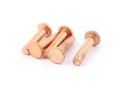 5 Pcs 5 16 x 1 3 8 Flat Head Copper Solid Rivets Fasteners