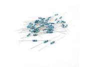 Unique Bargains 60 Pcs Axial Lead Type Through Hole Metal Film Resistor 68 Ohm 1 2W 1%