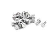 Unique Bargains 20Pcs 16mm Length 8mm Thread Hex Head Stainless Steel Screw Bolt