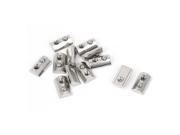 12pcs M3 20 Series Metal Half Round Roll in T slot Spring Nut w Ball