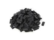 300pcs Wrap Wire Black 8mm Dia Heat Shrink Tube Cable Sleeving 2 1