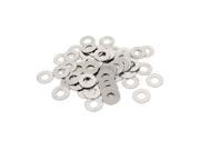 100Pcs M5x12mmx0.5mm Stainless Steel Metric Round Flat Washer for Bolt Screw