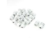 Unique Bargains 20 x PG11 White Plastic Glands Connectors for 5mm to 10mm Cable