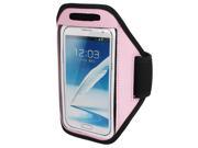 Sports Running Jogging Gym Armband Pouch Case Cover Holder Pink for Note 2 3