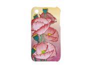 Plastic Lotus Seeds Print Rubberized Phone Case for iPhone 3G