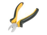 Yellow Black Plastic Coated Grips Diagonal Cutting Pliers Hand Tool 6