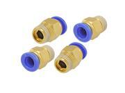 Unique Bargains 4 Pcs Chrome-plated 8mm Quick Joint Pneumatic Fittings Unique Bargains 4 Pcs Chrome-plated 8mm Quick Joint Pneumatic Fittings
