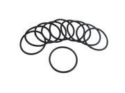 Unique Bargains Black Silicone O ring Oil Sealing Washer Grommet 37.5mm x 2.65mm 10Pcs