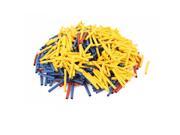 Unique Bargains 750Pcs 3mm 2 1 Heat Shrink Tube Sleeving Wrap Wire Kit Red Yellow Blue