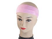 Unique Bargains Unique Bargains 2 Pcs Pink Elastic Fabric Strecthy Headband Hair Binding Band for Woman