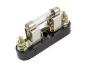 4A 250V Circuit Protection Boat Glass Fast Blow Tube Fuses 8 x 37mm w Base