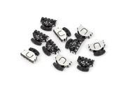Unique Bargains 10 Pcs 4 Pin 5 Way Momentary Push Button SMD SMT Mini Tact Tactile Switch
