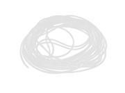 White Protective Heat Resistant Sleeve Sleeving 1.5mm x 10m for Cable Wire