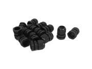 14 Pcs M22x1.5 Black Plastic 10 14mm Waterproof Cable Glands Connectors