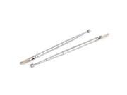 2pcs 27cm Length 5 Sections Telescopic Antenna Aerial Mast for TV RC Controller