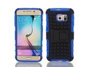 Shockproof Tough Rugged Hard Stand Case Cover Blue Black for G9200 Galaxy S6