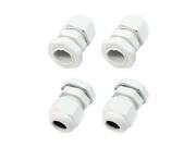 Unique Bargains 4 x PG9 Plastic Cable Glands Fasteners for 4mm to 8mm Power Line