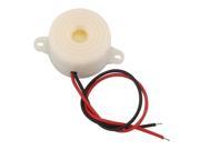 Housing DC 3 24V Industrial Electronic Continuous Sound Buzzer White