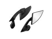Unique Bargains Motorbike Adjustable Angle Triangular Rearview Side Mirrors Black Pair