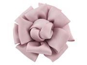 Unique Bargains Wedding Prom Light Pink Mini Rose Flower Style Corsage Hair Clip