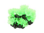 Aquarium Fish Tank Silicone Emulational Aquatic Coral Ornament Purple 4.7 High