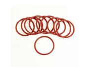 Unique Bargains 10 x Red Rubber 46mm x 3mm x 40mm Oil Seal O Rings Gaskets Washers