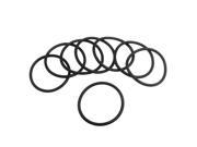 Unique Bargains Black Silicone O ring Oil Shielding Washer Grommet 35.5mm x 2.65mm 10Pcs