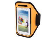 Outdoor Jogging Running Sports Armband Case Cover Orange for S3 S4 i9300 i9500