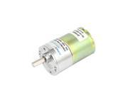 Unique Bargains DC 24V 500RPM 6mm Shaft Dia Gear Box Speed Reducing Electric Motor