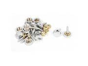 12 Sets 14mmx21mm Stainless Steel Decorative Round Cap Screw Nails for Mirrors