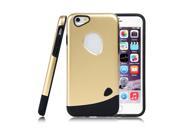 for Iphone 6 Case Combo Hybrid Shockproof Hard Cover Gold Tone