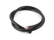 Unique Bargains 10 4 AWG Wire 6mm2 Copper Cores Conductor Electric RVV Cable Black 3.9 Feet