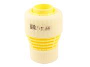 Unique Bargains Yellow Plastic 2 Head Hose Connector Adapter Coupler 14 20mm 20 27mm