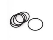 Unique Bargains 5 Pcs Black Rubber O Shaped Rings Oil Seal Gasket Washer 60mm x 54mm x 3mm