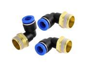 3 Pcs 1 2BSP Male to 10mm Tube Elbow Connectors Quick Connect Fittings PL10 04