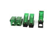 Unique Bargains 5Pcs Green Waterproof Toggle Switch Cover Flip Safety Protection Cap 12mm