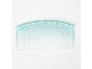 Unique Bargains Unique Bargains Lady Sky Blue Manmade Pearls Rhinestone Detailing Plastic Hair Clip Comb