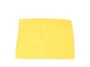 Furniture Glass Faux Chamois Water Absorb Clean Towel Yellow 43 x 33 x 0.2cm