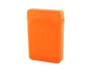 Unique Bargains Orange Plastic 3.5 HDD Protector Storage Hard Drive External Case Box Guard