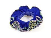 Three Layers Colorful Lace Dark Blue Flower Hairstyle Hair Holder
