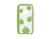 Dual Color Green Clear Plastic Back Case for iPhone 3G
