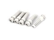 PG11 5 10mm Waterproof Cable Wire Glands Joints Adapter Connector White 5pcs
